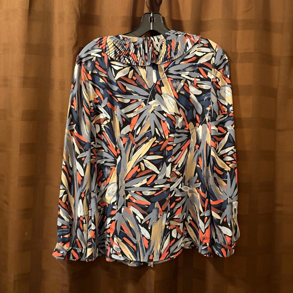 NIC+ZOE Ruffled Top Blouse Women's Size Small - Picture 7 of 7